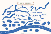 Wedding Map & Itinerary Creator Kit, an Object Illustration by Happy Monday Creative (Thumbnail 11 of 19)