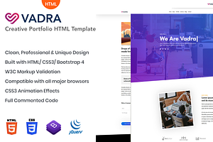 Vadro - Creative Portfolio Template