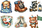 Cute Little Campers Clipart, an Illustration by Designking (Thumbnail 3 of 4)