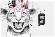SAFARI BABIES watercolor set, an Animal Illustration by Natali Smolova (Thumbnail 8 of 8)