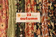 Hand drawn Autumn floral patterns, a Pattern Graphic by Tani Kuzminka (Thumbnail 1 of 27)
