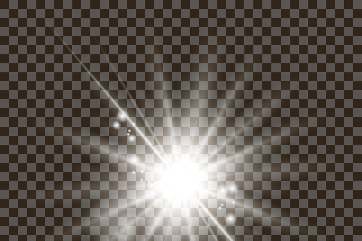 White glowing light burst, a Background Graphic by VIVAT Design Studio