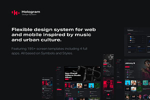 Hologram Design System, an UI Kit Template by Creative Perspective