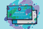 Business Card - Splash, a Business Card Template by 3Angle (Thumbnail 1 of 2)