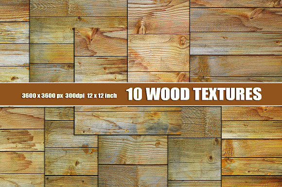 Wood Textures Set Of 10
