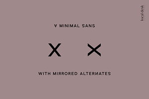 Reflected - Sans W Mirrored Glyphs