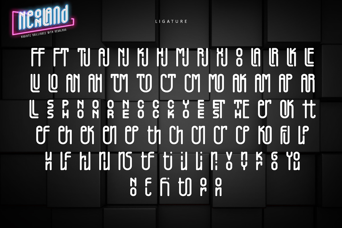 Neonland, a Sans Serif Font by Letterara (Photo 11 of 12)