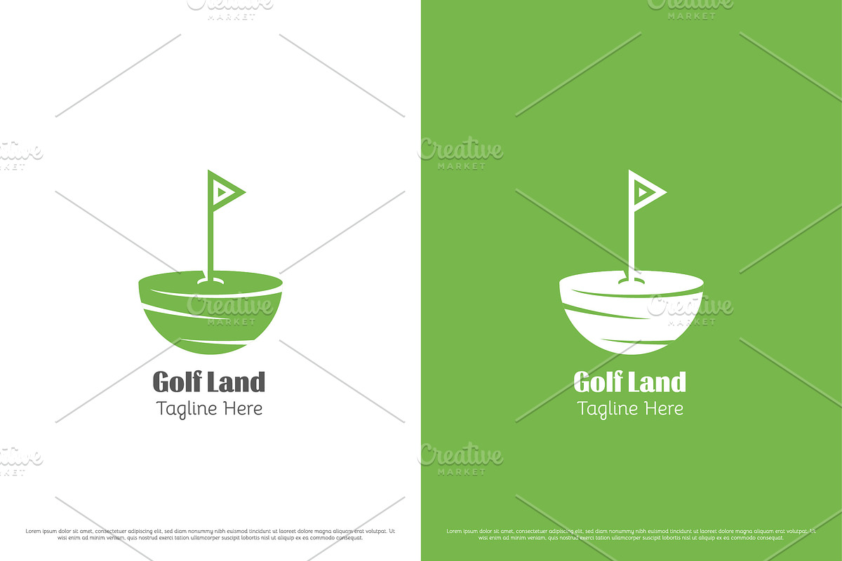Golf Land Logo Design Illustration, a Branding & Logo Template by Morvana Crew