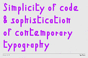 Bleep 01 TM – Experimental Cozy Type, a Sans Serif Font by Type Mania (Thumbnail 2 of 10)