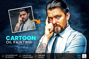 Cartoon Oil Painting