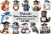 matching Graduation Animal Clipart, an Illustration by Daily.Designs (Thumbnail 1 of 5)