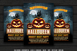 Halloween Flyer, a Flyer Template by DesignWorkz
