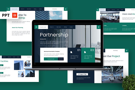 Partnership - Business Powerpoint, a Presentation Template by Deepslide Studio
