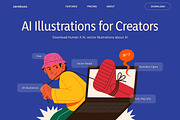 Human X AI Vector Illustrations, a Technology Illustration by Framley (Thumbnail 5 of 8)