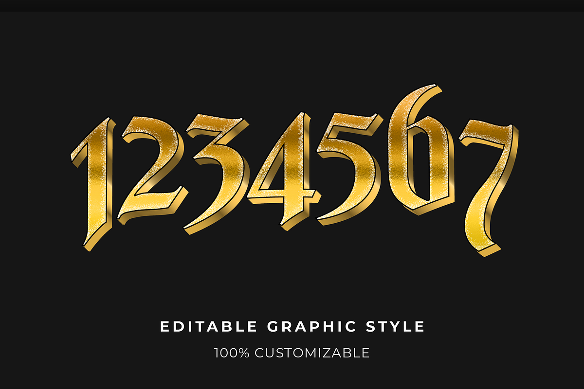 Golden Victorian Gilded Text Effect preview 2