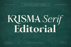 Krisma Serif - Elegant Serif Family
