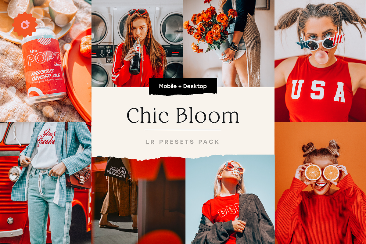 Chic Bloom – 4 Lightroom Presets Set, a Preset Add-On by SHOOM HOUSE (Photo 1 of 8)