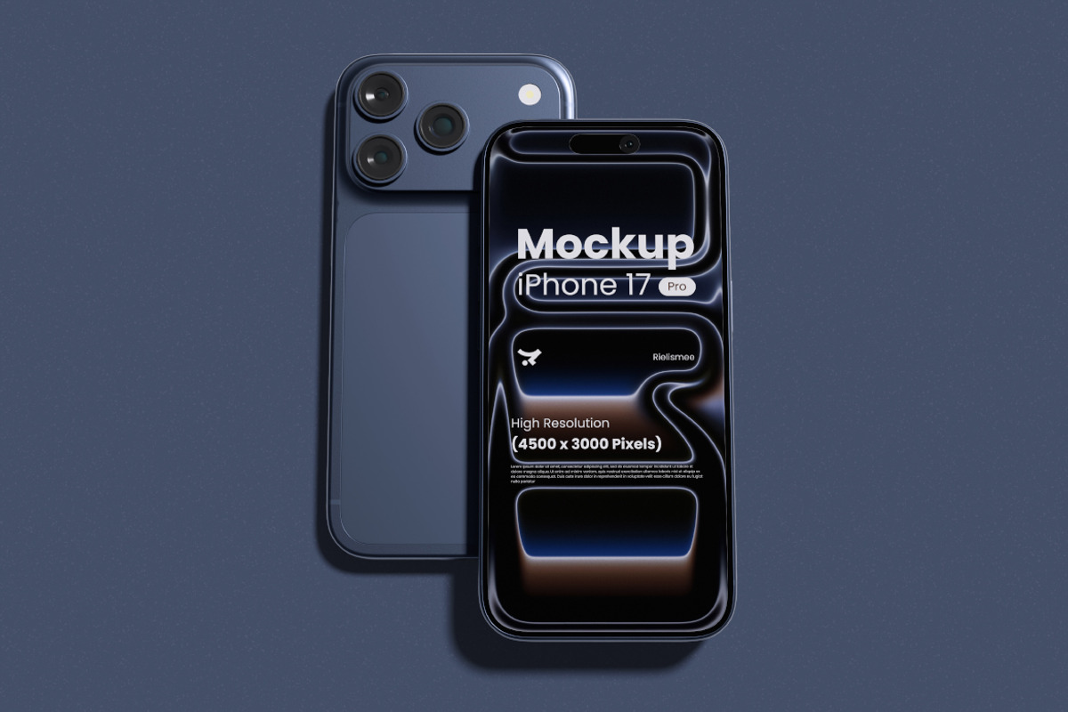 iPhone 17 Pro Mockup Bundle Set, an iPhone Mockup by Rielismee (Photo 5 of 5)