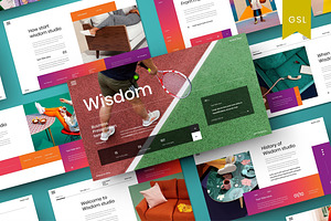 Wisdom - Business Google Slide, a Presentation Template by Dens Creative Studio