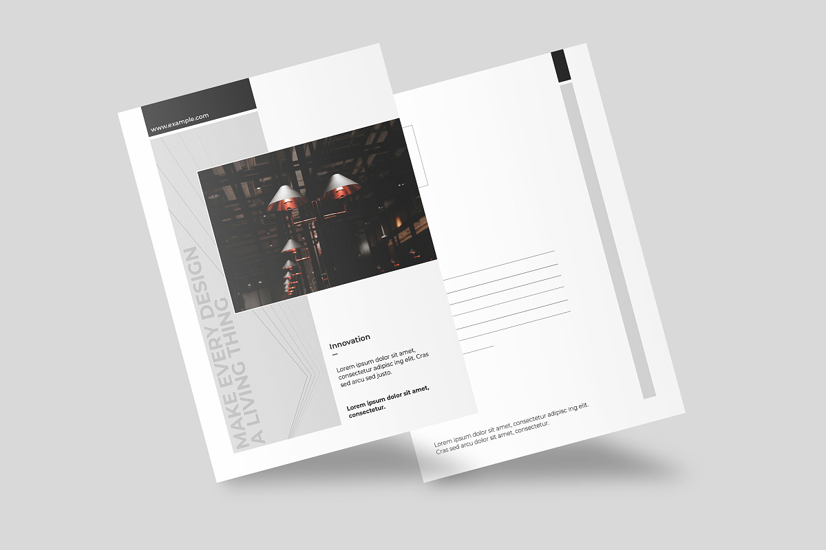 Minimal Postcard Template, a Card Template by Template Shop