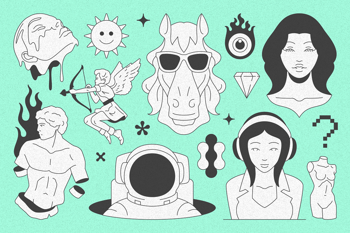 Y2K Illustrations and Elements Set, an Object Illustration by Vasya Kobelev (Photo 14 of 17)