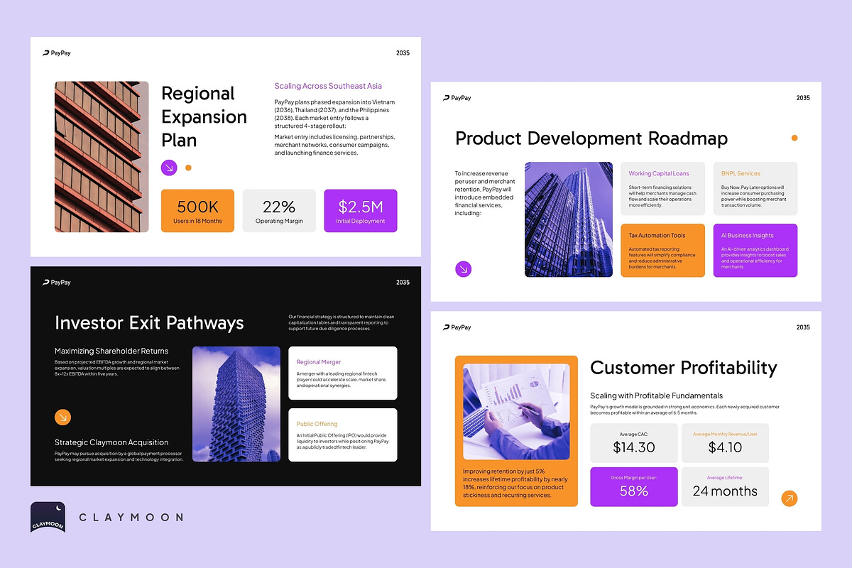 Financial Strategy Presentation, a Presentation Template by Claymoon Lab (Photo 4 of 7)