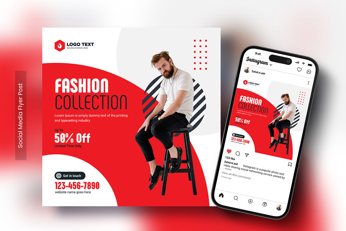 Social Media Flyer Post Template, a Social Media Template by zahidhossainalif (Photo 5 of 5)