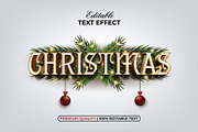 Christmas Text Effect Gold Style, a Layer Style Add-On by Mockmenot (Thumbnail 1 of 2)