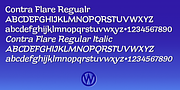Contra Flare, a Serif Font by Wiescher-Design (Thumbnail 5 of 8)