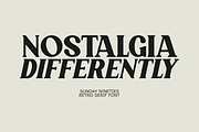 Sunday Nineties - Retro Serif Font, a Serif Font by SaktiAvellin (Thumbnail 8 of 10)