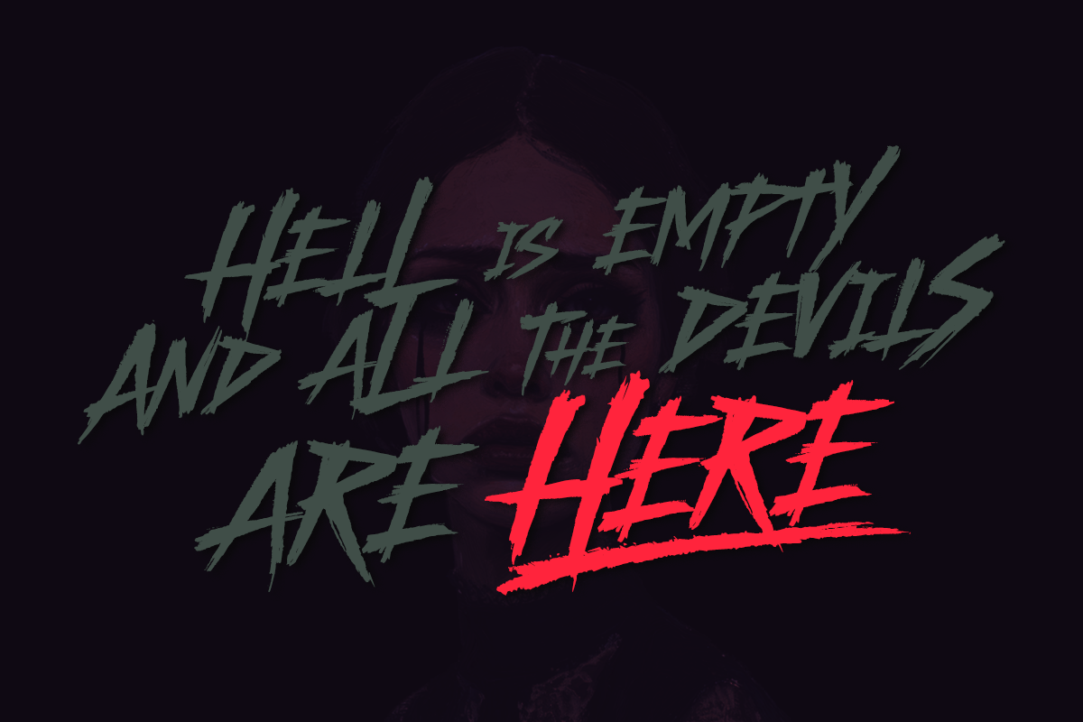 Mornsey Creepy Scratch Font, a Handwritten Font by Letterhend Studio (Photo 5 of 9)
