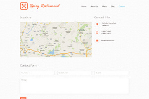 Cafe And Restaurant PSD Template