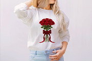 Valentine Rose Bouquets Clipart Bund, an Illustration by SVGArt (Thumbnail 2 of 8)