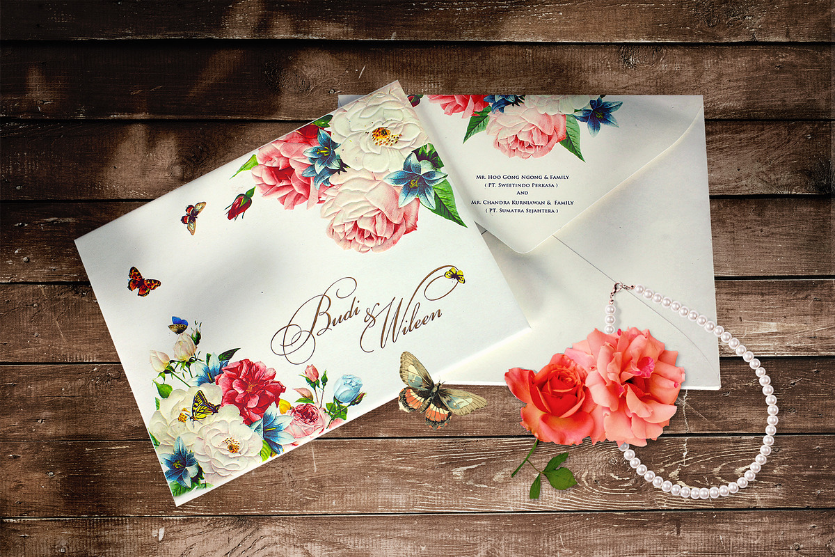 FLOWER WEDDING INVITATION SUITES, an Invitation Template by Totem Invitation House (Photo 2 of 4)