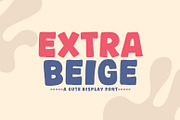 Extra Beige, a Font by khurasan (Thumbnail 1 of 4)