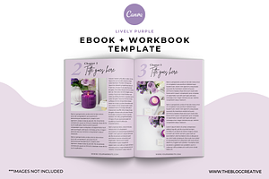 Lively Purple, Ebook Workbook Canva