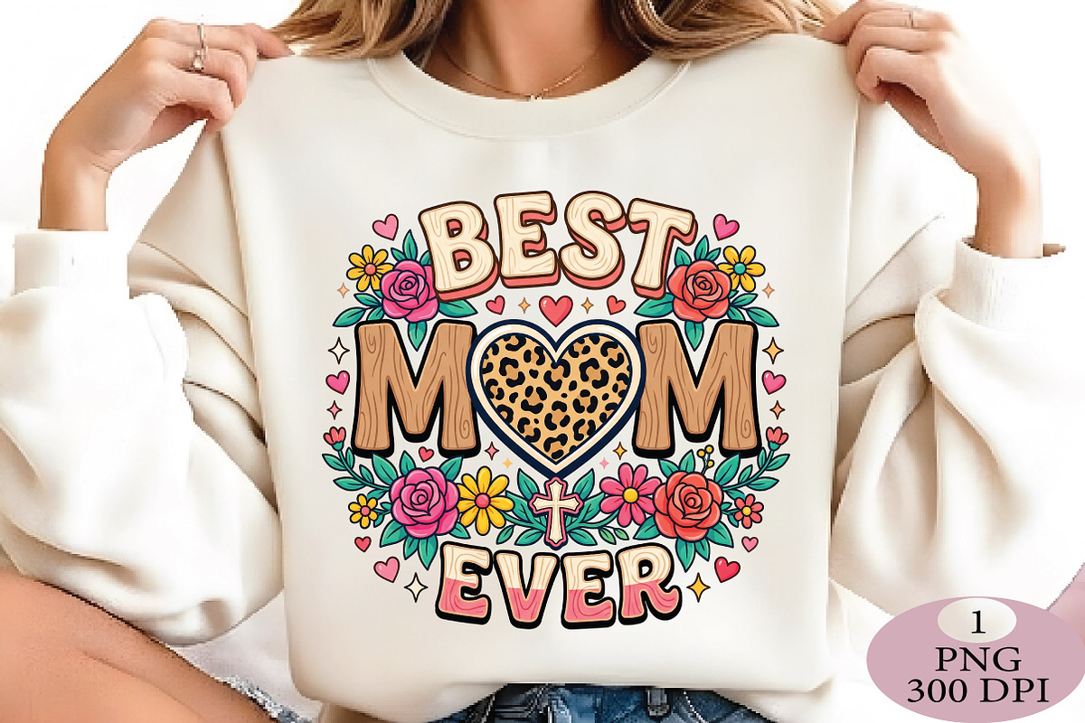 Best MoM ever Mother's Day png, an Illustration by Daily.Designs (Photo 5 of 5)