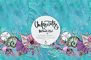 Underwater Glitter Seamless Patterns, a Pattern Graphic by KaramfilaS (Thumbnail 11 of 15)