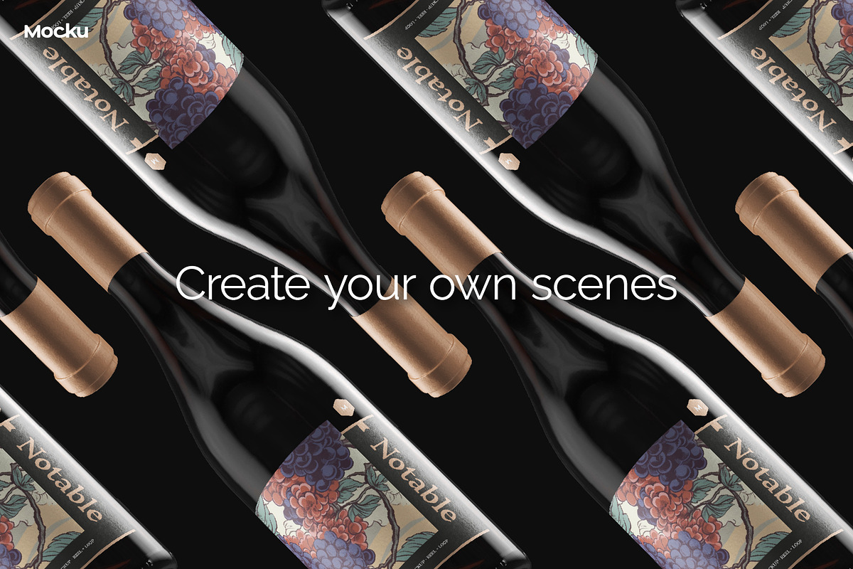 Notable - Burgundy Wine Video Mockup, a Packaging Mockup by Mocku (Photo 5 of 14)