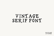 Vintage Serif Font, a Handwritten Font by Olive & Lu Paper (Thumbnail 1 of 2)