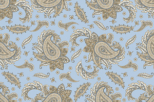 Paisley Fabric Seamless Pattern