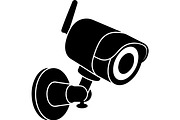 Security camera icons, a Technology Illustration by jahid234 (Thumbnail 13 of 13)