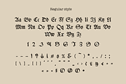 Blumen blackletter font family, a Blackletter Font by kaer_shop (Thumbnail 4 of 8)