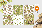 Money. Dollars. Seamless Patterns, a Pattern Graphic by Yulia Ogneva (Thumbnail 2 of 3)
