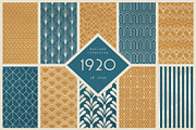 1920 Art Deco Seamless Patterns, a Pattern Graphic by The Paper Town (Thumbnail 15 of 15)