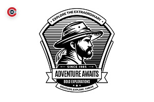 Expedition Man Logo Vector, a Branding & Logo Template by C-Kav