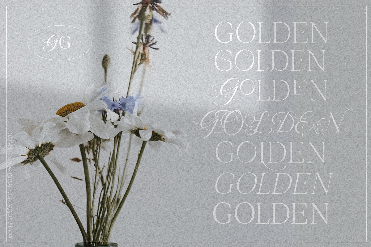 Going Golden Font Family, a Serif Font by Creativeqube Design (Photo 9 of 17)