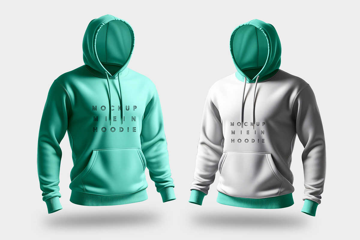 3D Mockups of the Oversize Hoodie, an Advertising Mockup by CreativeShaper (Photo 2 of 3)