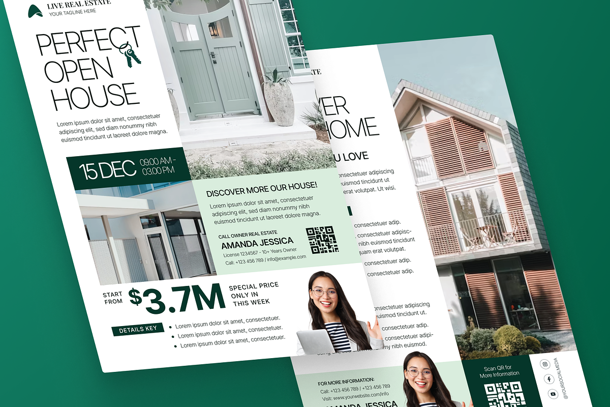 Modern Open House Invitation Flyer, a Flyer Template by MMPixelCraft (Photo 3 of 6)
