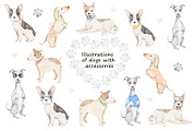 Paws and Puppies watercolor clipart, an Animal Illustration by Eves_Aquadreams (Thumbnail 2 of 8)